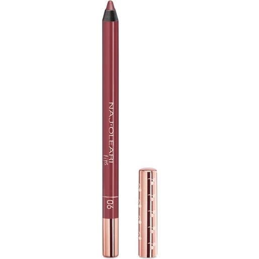 NAJ·OLEARI perfect shape lip pencil - matita labbra lunga tenuta 06 - marsala