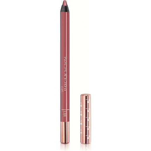NAJ·OLEARI perfect shape lip pencil - matita labbra lunga tenuta 08 - rosa pesca