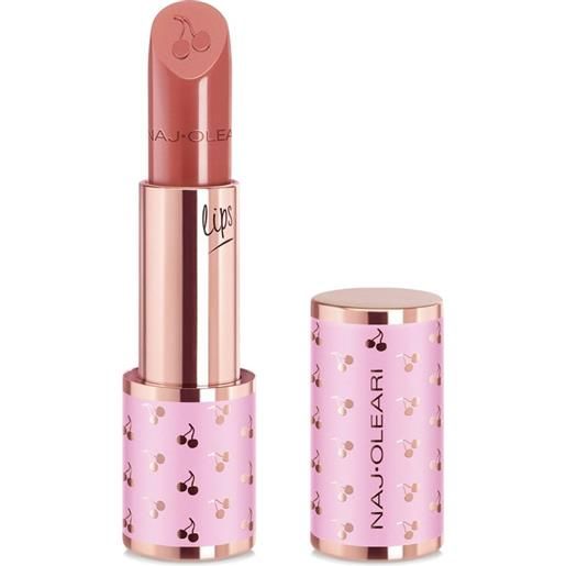 NAJ·OLEARI creamy delight lipstick - rossetto cremoso dal finish brillante 04 - pesca rosato