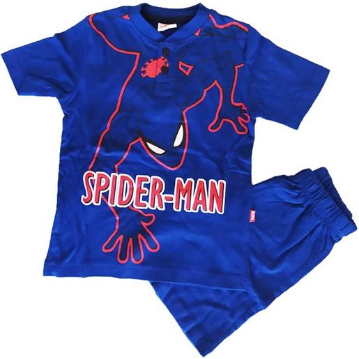 Marvel pigiama 2pz mezza manica bambino spiderman bluette