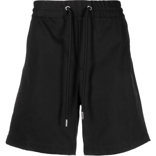 Moncler shorts con coulisse - nero