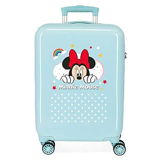 Disney minnie rainbow valigia da cabina, 37 x 55 x 20 cm