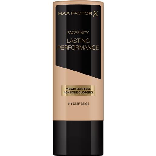 Max Factor - fondotinta liquido lasting performance - alta coprenza, finish matte e lunga durata lasting performance 106 natural beige