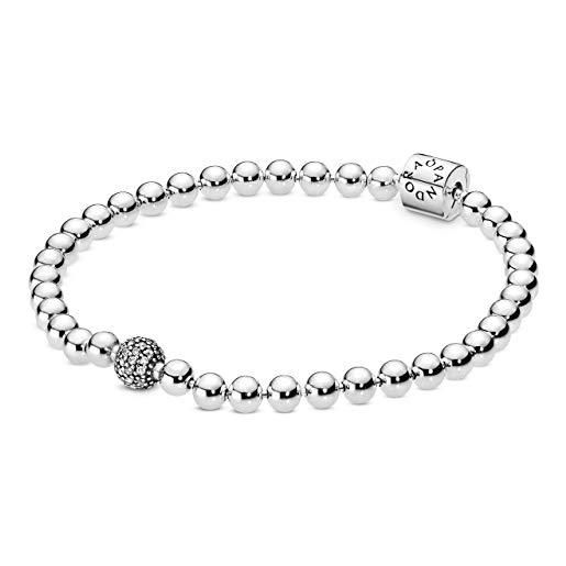 Pandora braccialetto tennis donna argento - 598342cz-17