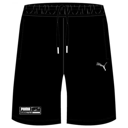 PUMA pantaloncini sportivi attivi in tessuto b, bambino, black, 176