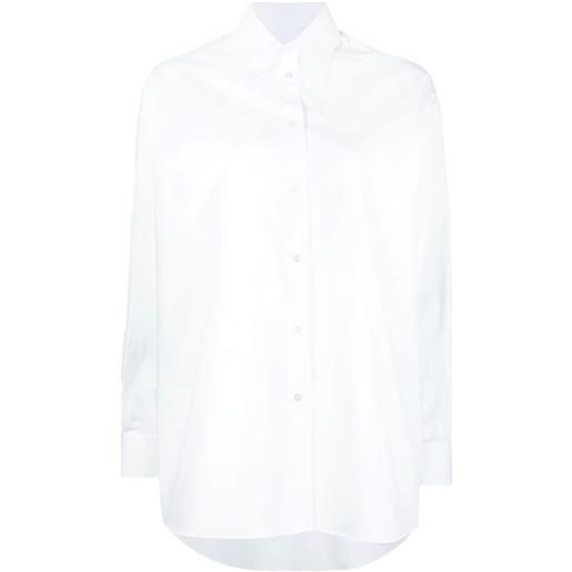 MM6 Maison Margiela camicia con colletto classico - bianco