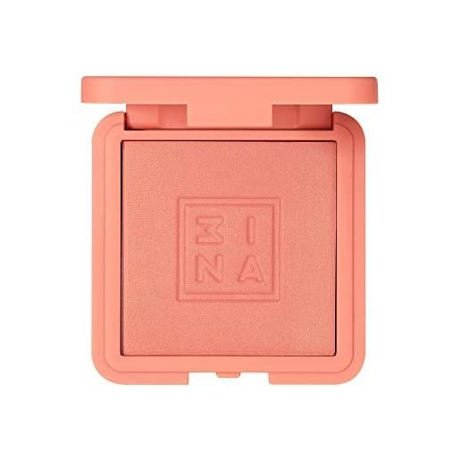 3ina makeup - the blush 212 - rosa scuro - fard in polvere mineralizzato - tonalità vivaci - lunga tenuta - risultato naturale - effetto luminoso - vegan - cruelty free