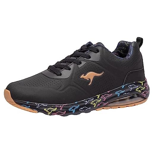 KangaROOS k-air ora multi, scarpe da ginnastica unisex-adulto, nero multicolore, 42 eu