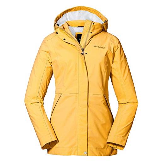 Schöffel giacca da donna eastleigh l, antivento, traspirante, giacca da trekking urbana con cappuccio rimovibile