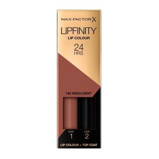 Max Factor lipfinity 24hrs lip colour rossetto liquido 4.2 g tonalità 190 indulgent