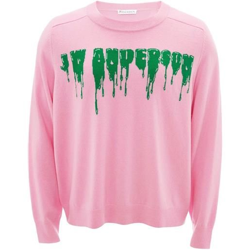 JW Anderson maglione con logo - rosa