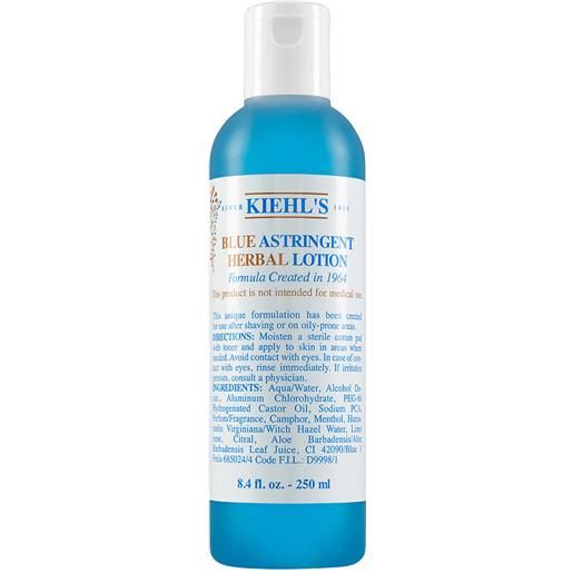 KIEHL'S blue astringent herbal lotion 250ml tonico viso