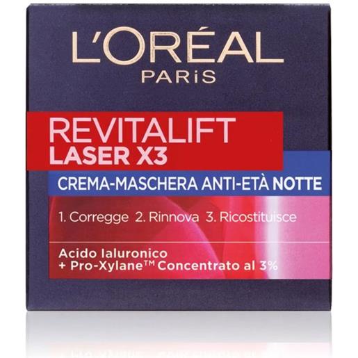 Amicafarmacia l'oréal paris revitalift laser x3 notte crema viso antirughe 50ml
