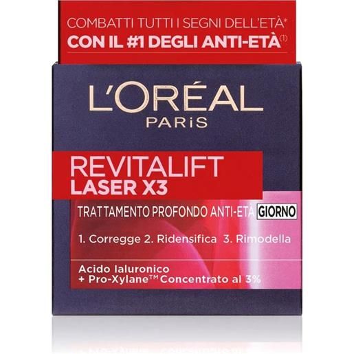 Amicafarmacia l'oréal paris revitalift laser x3 giorno crema viso antirughe 50ml
