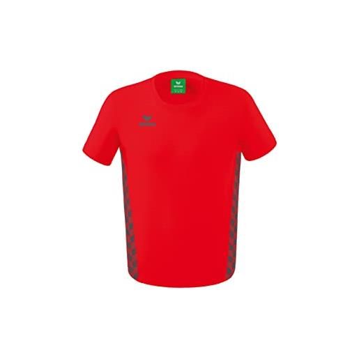 Erima uomo essential team t-shirt sportiva, rosso, s