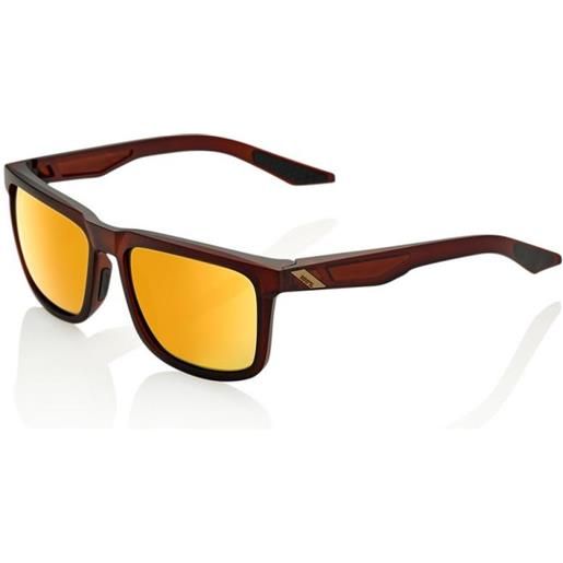 100percent blake sunglasses marrone flash gold