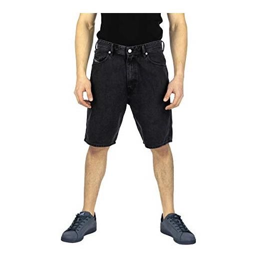 Diesel shorts in denim nero d-willoh calzoncini regular fit