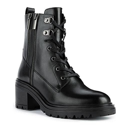 Geox d damiana a, stivaletti donna, nero (black), 36.5 eu