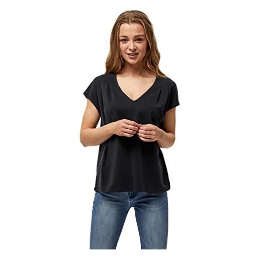 Peppercorn lana v-neck blouse 2, camicetta con scollo donna, nero (9000 black), l
