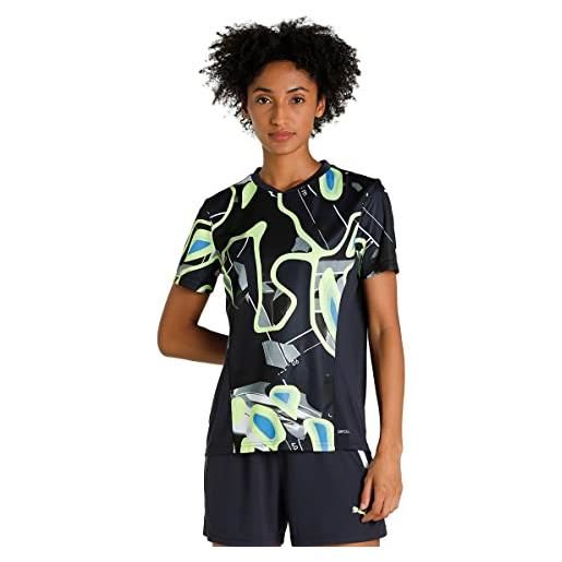 PUMA individualliga-maglia da donna con grafica, calcio, luce notturna parigina frizzante, xs