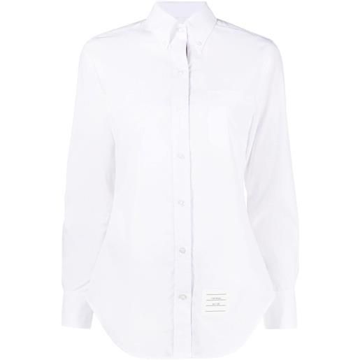 Thom Browne camicia con applicazione - bianco