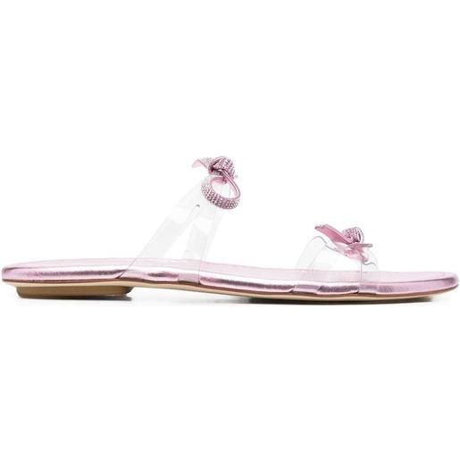 Stuart Weitzman sandali con fiocco - bianco