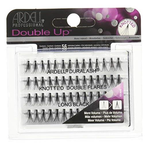 Ardell ciglia double up individuals knotted long, nero - 1 paio