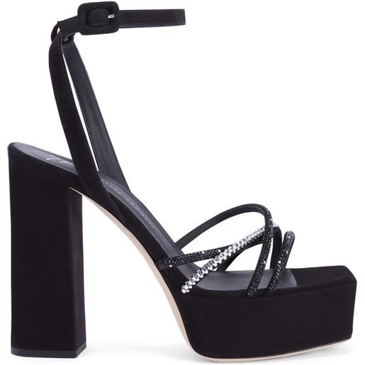 Giuseppe Zanotti sandali con plateau arhama - nero