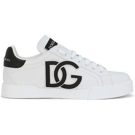 Dolce & Gabbana sneakers portofino con stampa - bianco