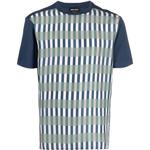Giorgio Armani t-shirt a righe - blu