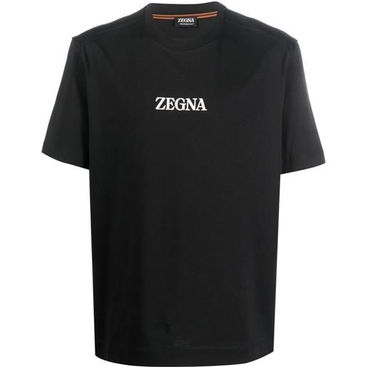 Zegna t-shirt con stampa - nero