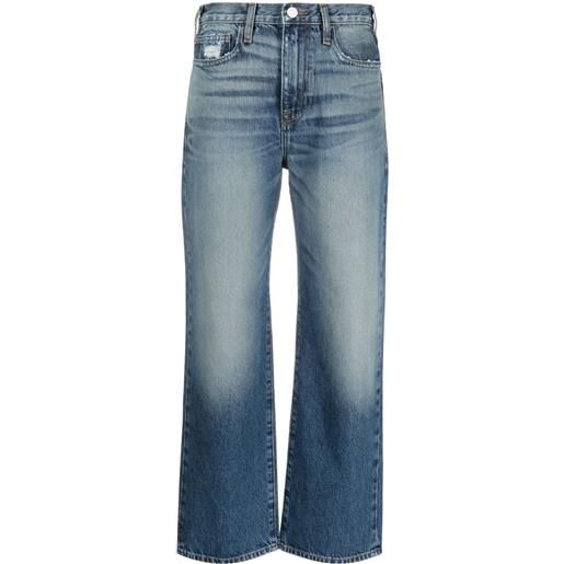 FRAME jeans crop le jane slouch dritti - blu