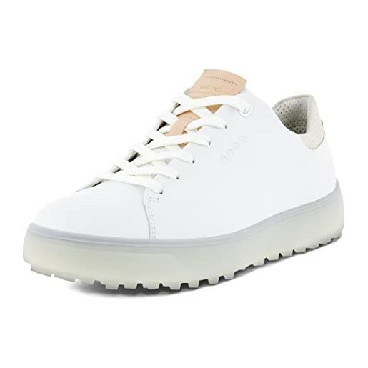 ECCO tray, scarpe da golf donna, bianco brillante, 38 eu