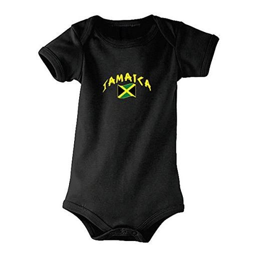 Supportershop jamaica body neonati bambini, bambini, 5060570686788, nero, fr: xl (taille fabricant: 18-23 mois)