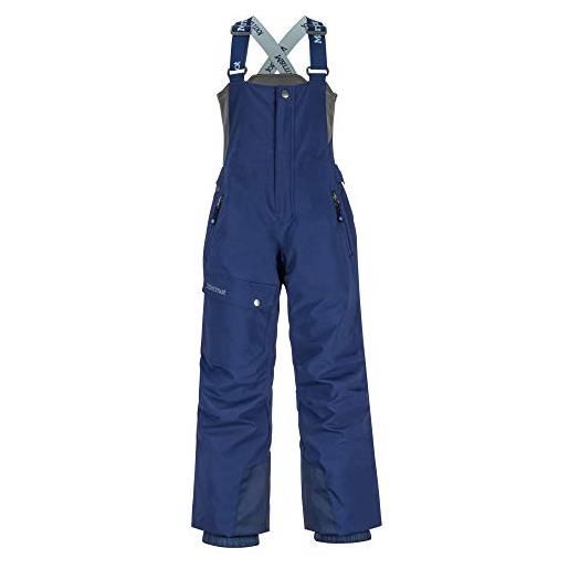 Marmot rosco unisex bib, pantaloni bambini, mattone, xs