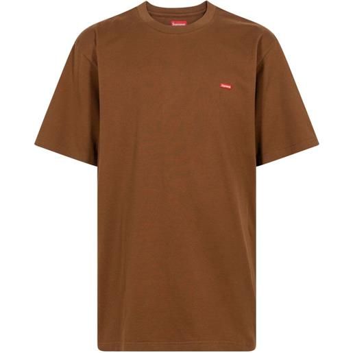 Supreme t-shirt con logo - marrone