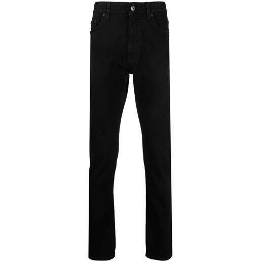 Zegna jeans dritti comfort cotton - nero