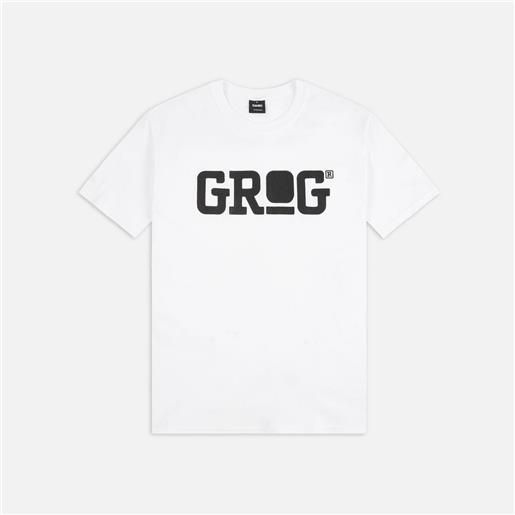 Grog classic logo t-shirt white/black