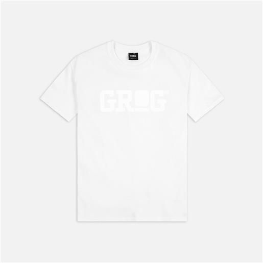 Grog classic logo t-shirt white/white