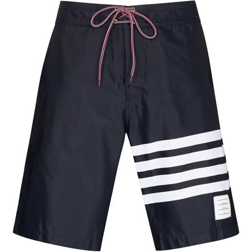 Thom Browne shorts con dettaglio a 4 righe - blu