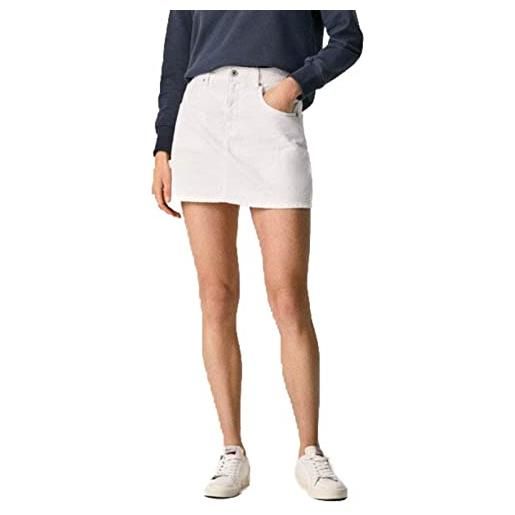 Pepe Jeans rachel skirt, gonna donna, bianco (denim-tb1), xs
