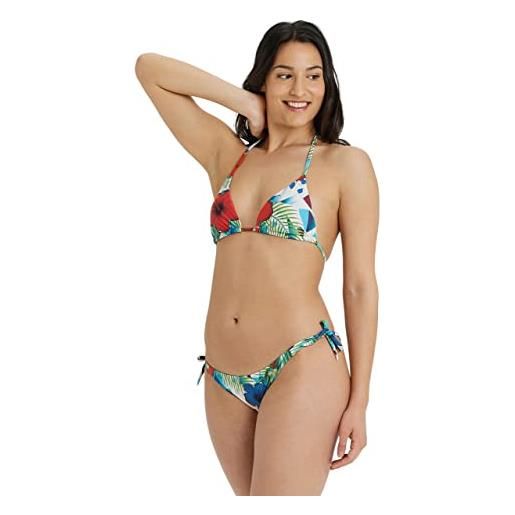 Arena allover bikini donna a triangolo, costume da bagno con tessuto stretch ad asciugatura rapida, costume da donna con coppe removibili, top e slip con laccetti