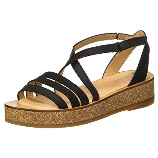 El Naturalista tülbend, sandali punta aperta donna, nero (black black), 36 eu