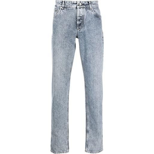 Brunello Cucinelli jeans slim a vita bassa - blu