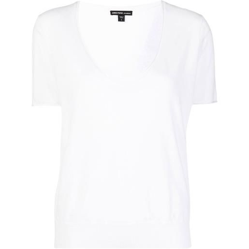 James Perse t-shirt di maglia - bianco