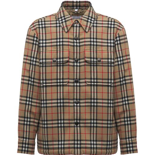 BURBERRY giacca calmore in lana check
