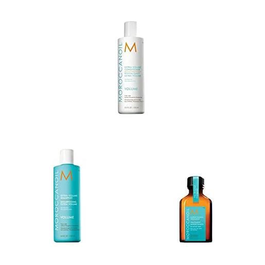 Moroccanoil pacchetto trattamento, shampoo e balsamo extra volume Moroccanoil
