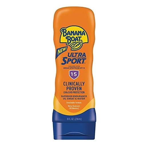 Banana Boat sunscreen sport performance broad spectrum sun care sunscreen lotion - spf 15, 8 ounce by Banana Boat