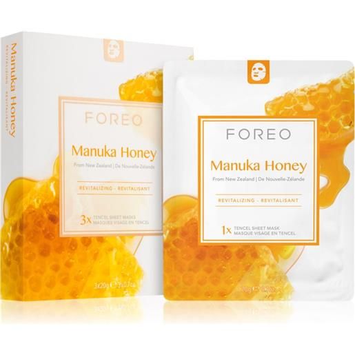 FOREO farm to face sheet mask manuka honey 3x20 ml