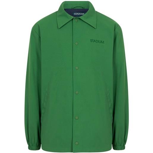 STADIUM GOODS® giacca sportiva con ricamo evergreen - verde